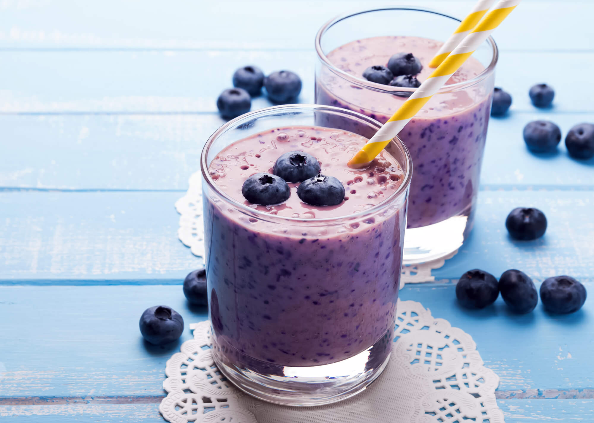 Blueberry Bone Broth Smoothie