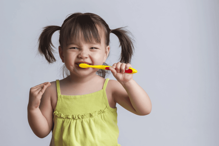 Brushing teeth